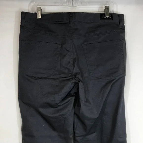 Michael Kors Mens Classic Fit Charcoal Gray Straight Leg Pants Size 34